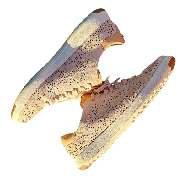 Cole Haan 8 B GrandPro Paisley Perforated Sneakers Canyon Rose - Picture 3 of 9